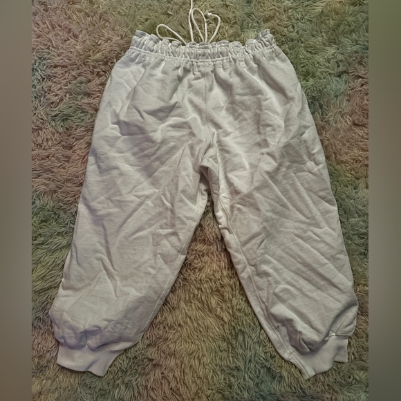 FREE PEOPLE FP Flutter Cropped Joggers White Size Small - Picture 4 of 8